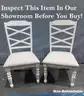Onsite, Buy Now-Rosalind Wheeler Cassendra 38 Inch Side Chair With Fabric Seat, Set Of 2, White-Non Refundable