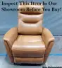 Onsite, Buy Now-Red Barrel Studio 30&#x22; Top Grain Leather Manual Swivel Glider Recliner with Flared Arms-Non Refundable