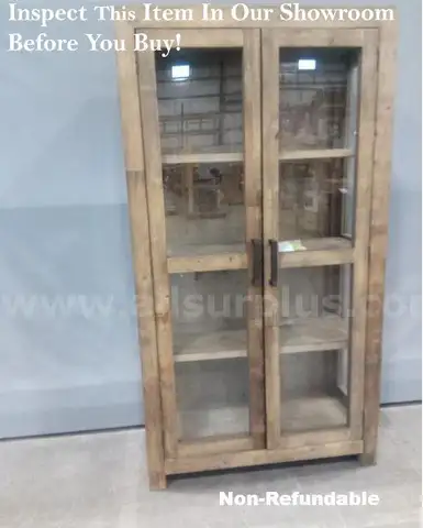 Onsite, Buy Now- Millwood Pines Lafond Curio Cabinet -Non Refundable