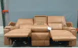 Onsite, Buy Now-Harrison 91&#x27;&#x27; Triple Power Leather Reclining Sofa-Non Refundable