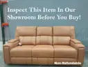 Onsite, Buy Now-Harrison 91&#x27;&#x27; Triple Power Leather Reclining Sofa-Non Refundable