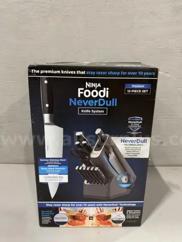 Onsite, Buy Now-Ninja Foodi NeverDull Premium Knife System, 12 Piece Knife Block Set-Non Refundable