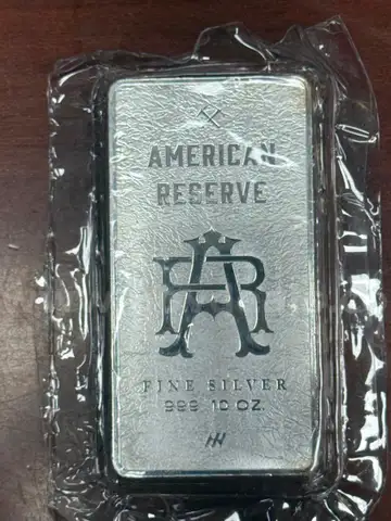American Reserve 10 Troy Ounces .9999 Pure Silver Bar Bullion