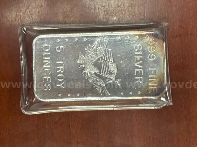 5 Toy Ounce .999 Pure Silver Bar U.S. Assay Office