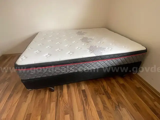 Queen Mattress with Box Spring and Metal frame
