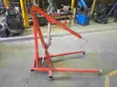 3/4 Ton Hein Werner Engine crane and 2 engine stands