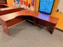 Large two-piece office desk