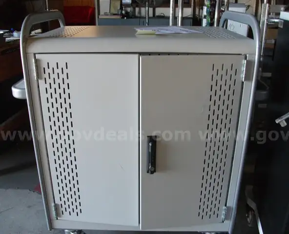 Lot of 13 Mobile Charging Carts, Multipurpose Carts