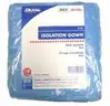 Lot of 8 cases Dukal Corporation Blue Isolation Gown 301BL