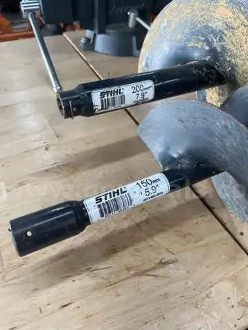 AUGER BITS THAT FIT A STIHL 130. 6&#x22; BIT AND A 8&#x22; BIT