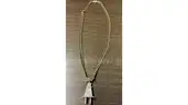 10K Yellow Gold Neck Chain and One Diamond Pendant