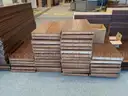 Walnut shelving w/ hardware used in library setting