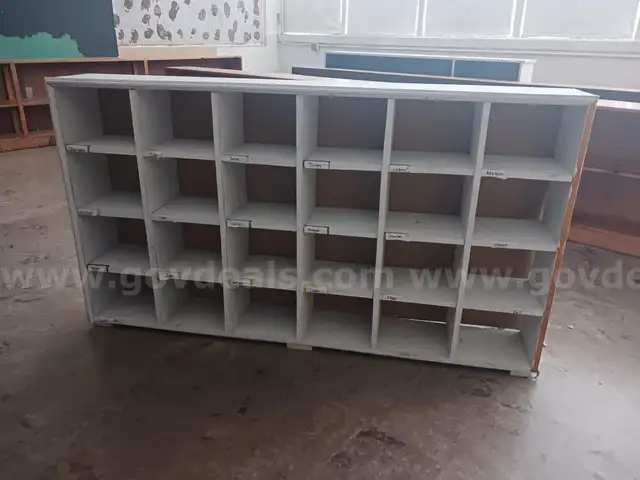 Wooden White Cubby