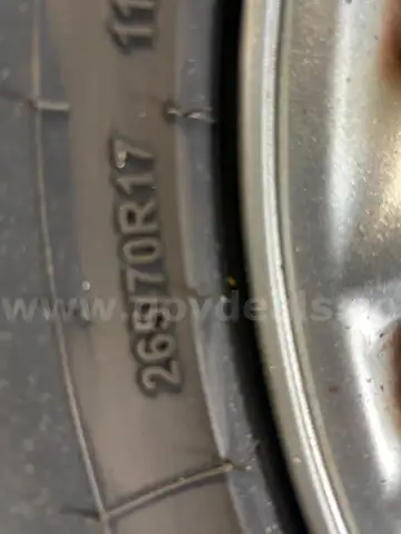 Set of four  265/70/R17 tires