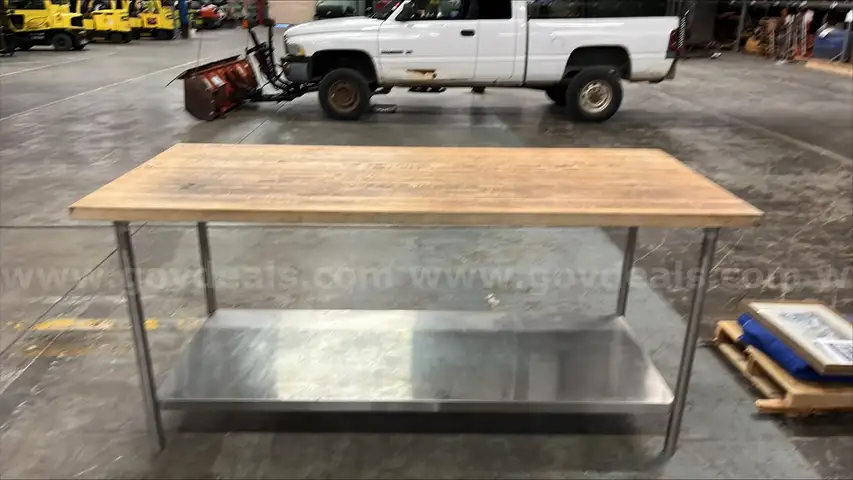 Wood Top Table