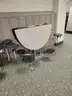 Lot of 6 Circular SICO TC-65 Graduate Folding Cafeteria Tables