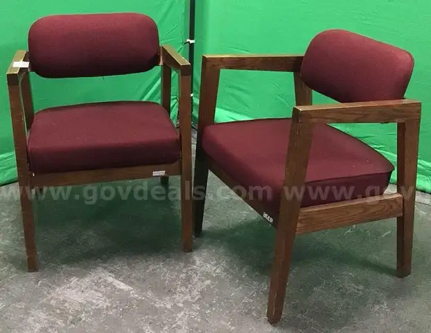 Lot of (2) Wood Frame Chairs