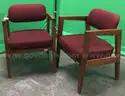 Lot of (2) Wood Frame Chairs