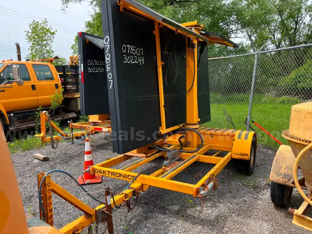 Daktronics VP1400 Message Board Trailered