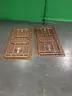 Lot of (2) Retractable Wood Tables