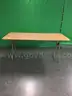 Lot of (2) Retractable Wood Tables