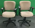Lot of (2) Rolling Chairs with Arms