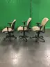 Lot of (3) Rolling Chairs with Arms