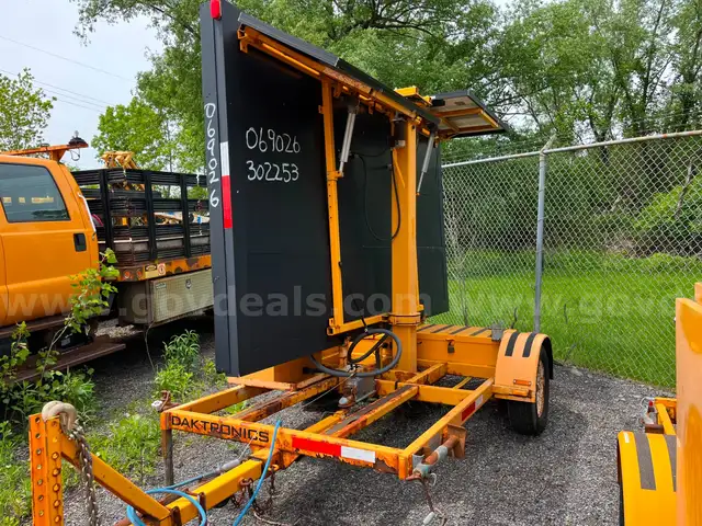 Daktronics VP1400 Message Board Trailered