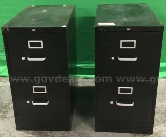 Lot of (2) Two Drawer File Cabinets