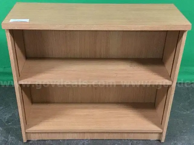 Two Shelf Wood Bookcase
