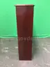 Lot of (2) Four Shelf Wood Bookcases with Glass Doors