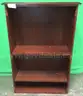 Lot of (2) Four Shelf Wood Bookcases with Glass Doors