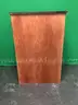 Lot of (2) Four Shelf Wood Bookcases with Glass Doors