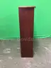 Lot of (2) Four Shelf Wood Bookcases with Glass Doors