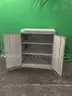 Two Door Metal Storage Cabinet with Three Shelves