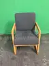 Lot of (4) Wood Frame Side Chairs with Arms