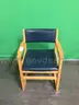 Lot of (2) Wood Frame Side Chairs with Arms