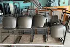 Lot of Approx. (19) Faux Leather Waiting Chairs