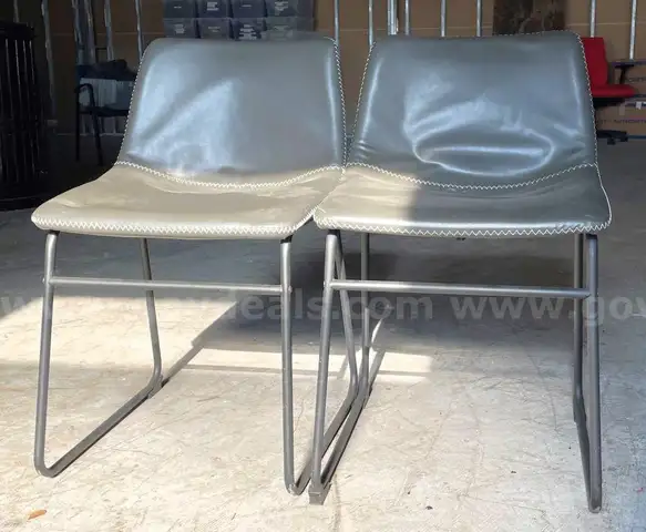 Lot of Approx. (19) Faux Leather Waiting Chairs
