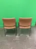 Lot of (2) Metal Frame Side Chairs