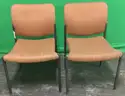 Lot of (2) Metal Frame Side Chairs