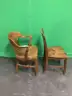 Lot of (2) Wooden Chairs with Arms