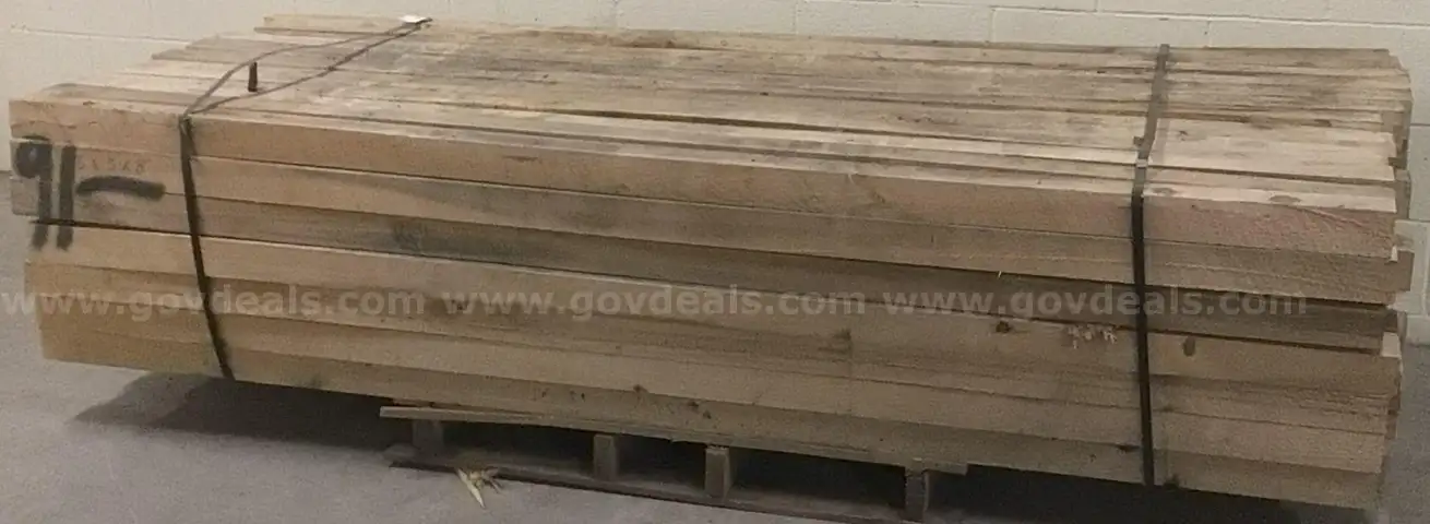 Lot of Approx. (91) Pieces of Hardwood Dunnage