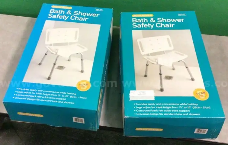 Lot of (2) SunMark Bath and Shower Safety Chairs