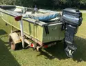 1969 StarCraft V Boat  with 1988 Mercury 25EL  Outboard Motor and 1969  Sterling 1200 Trailer