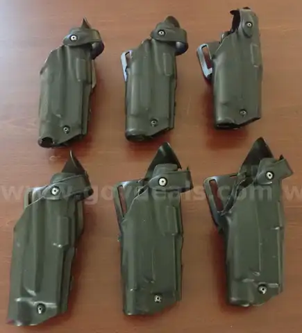 Lot of Approximately (136) 6360 ALS Mid-Ride Safariland Holsters