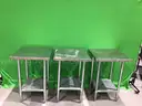 Lot of (3) Advance Tabco Stainless Steel Tables