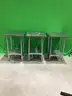 Lot of (3) Advance Tabco Stainless Steel Tables