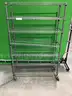 Seven Shelf Aluminum Cart with Wheels