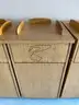 Lot of (4) Wooden Trash Bins